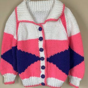 Knitted Kids Retro Neon Sweater